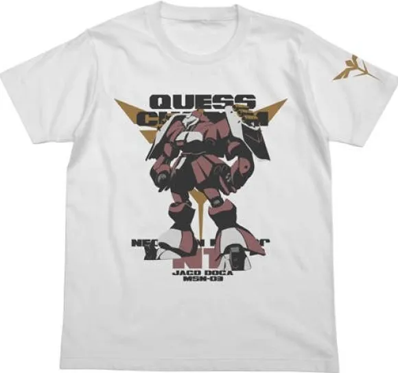 Mobile Suit Gundam Char's Counterattack MSN-03 Jagd Doga T-Shirt Quess Ver. White-M