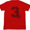 Mobile Suit Gundam: Char's 3 Times Dry T-Shirt: Red-XL