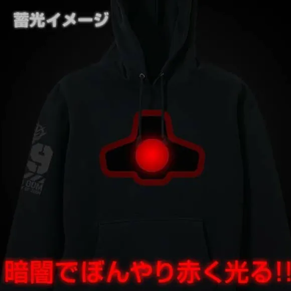 Mobile Suit Gundam Dom Mono-Eye Luminous Parka Black M