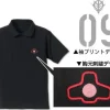 Mobile Suit Gundam Dom Mono-Eye Embroidered Polo Shirt Black-XL