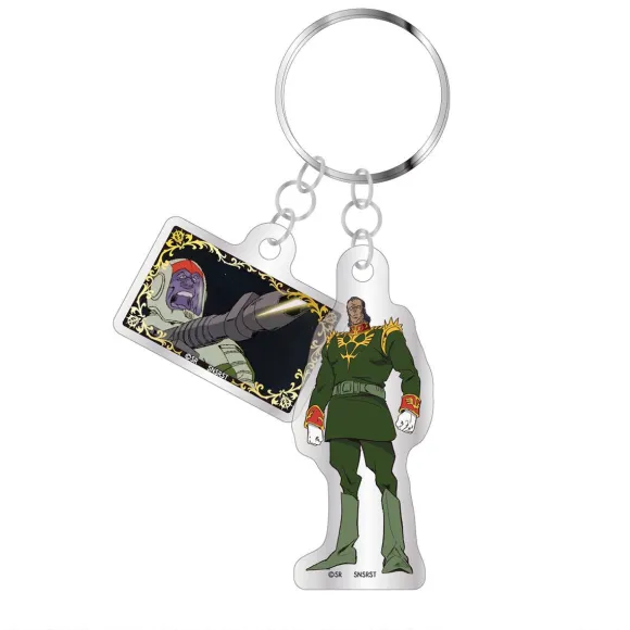 Mobile Suit Gundam Double Acrylic Keychain GS14 Dozle Zabi