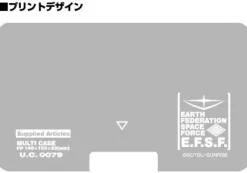 Mobile Suit Gundam: Earth Federation Army Multi-Case & Decoration Sticker Set