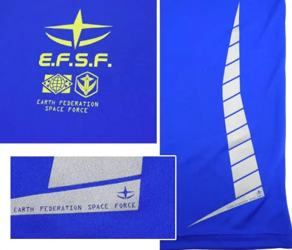 Mobile Suit Gundam: Earth Federation Forces Dry T-Shirt / Cobalt Blue-Xl