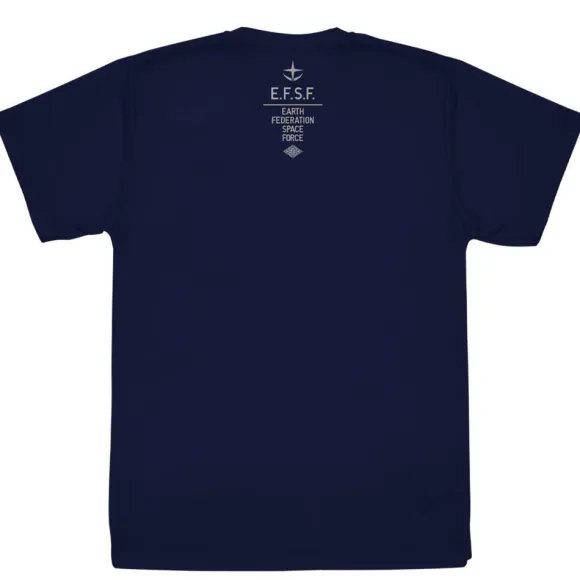 Mobile Suit Gundam: Earth Federation Space Force Dry T-Shirt / Navy-L