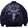 Mobile Suit Gundam: Earth Federation Space Force MA-1 Jacket Navy M