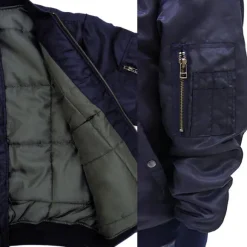Mobile Suit Gundam: Earth Federation Space Force MA-1 Jacket Navy M