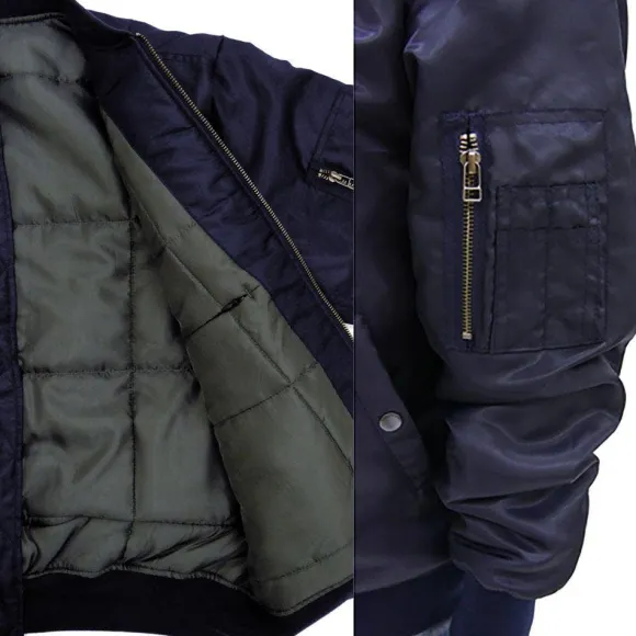 Mobile Suit Gundam: Earth Federation Space Force MA-1 Jacket Navy M