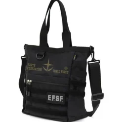 Mobile Suit Gundam: Earth Federation Forces Functional Tote Bag Black