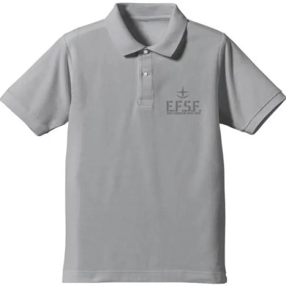 Mobile Suit Gundam: Earth Federation Space Force Polo Shirt / Gray-M