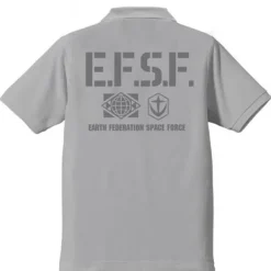 Mobile Suit Gundam: Earth Federation Space Force Polo Shirt / Gray-M