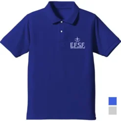 Mobile Suit Gundam: Earth Federation Space Force Polo Shirt / Cobalt Blue-M