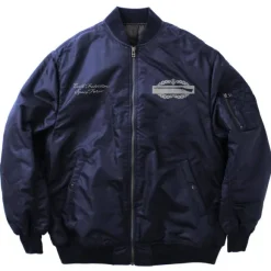 Mobile Suit Gundam: Earth Federation Space Force MA-1 Jacket Navy L