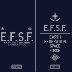 Mobile Suit Gundam: Earth Federation Space Force Dry T-Shirt / Navy-M