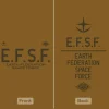 Mobile Suit Gundam: E.F.S.F. Dry T-shirt BROWN S