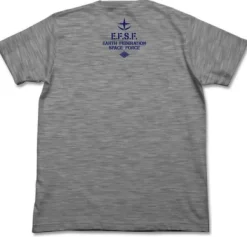 Mobile Suit Gundam: E.F.S.F. Dry T-Shirt: Heather Gray-XL