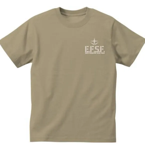 Mobile Suit Gundam E.F.S.F Heavyweight T-Shirt Sand Khaki M