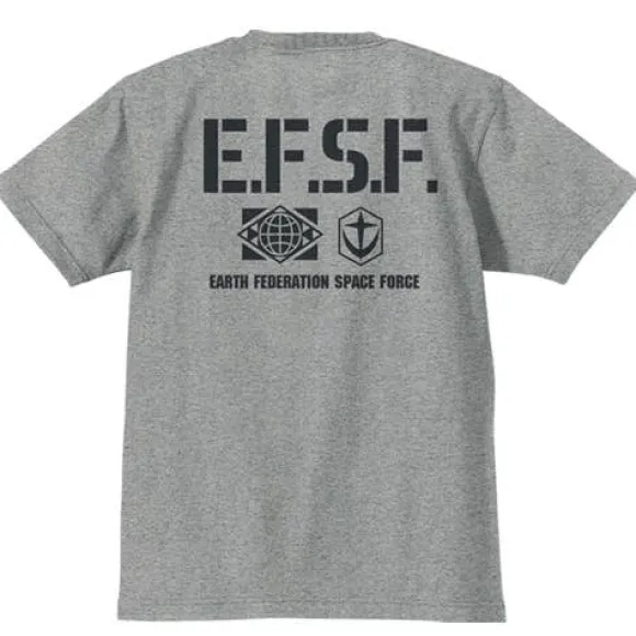 Mobile Suit Gundam E.F.S.F Heavyweight T-Shirt Mix Gray XL