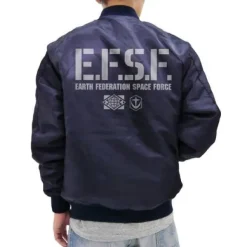 Mobile Suit Gundam: E.F.S.F. MA-1 Jacket: Navy - M