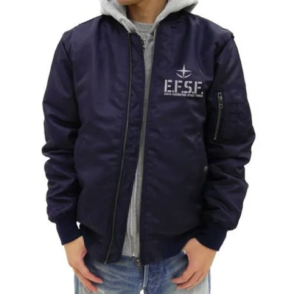 Mobile Suit Gundam: E.F.S.F. MA-1 Jacket: Navy - M