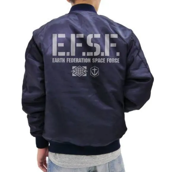 Mobile Suit Gundam: E.F.S.F. MA-1 Jacket: Navy - L