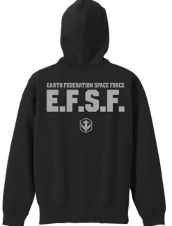 Mobile Suit Gundam: E.F.S.F. Zip Parka: Black - M