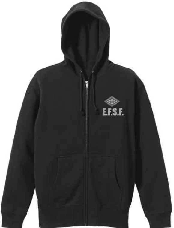 Mobile Suit Gundam: E.F.S.F. Zip Parka: Black - XL