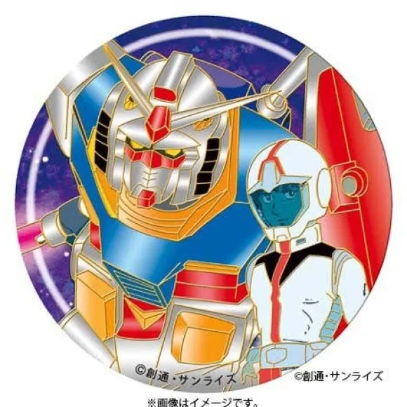 Mobile Suit Gundam: Engraving Metal Art Special Sticker 1 Amuro & Gundam
