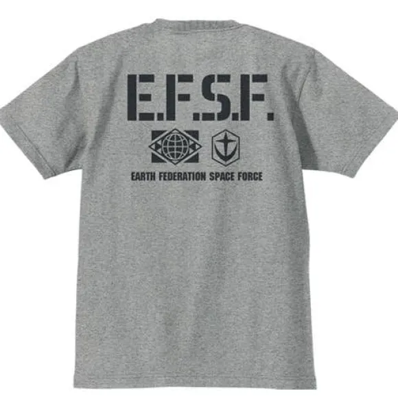 Mobile Suit Gundam: Federal Army Heavyweight T-Shirt / Mix Gray-L