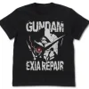 Mobile Suit Gundam 00: Gundam Exia Repair Head T-shirt: Black - L