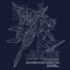 Mobile Suit Gundam Hathaway's Flash: Penelope T-Shirt / Navy-L