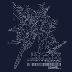 Mobile Suit Gundam Hathaway's Flash: Penelope T-Shirt / Navy-L