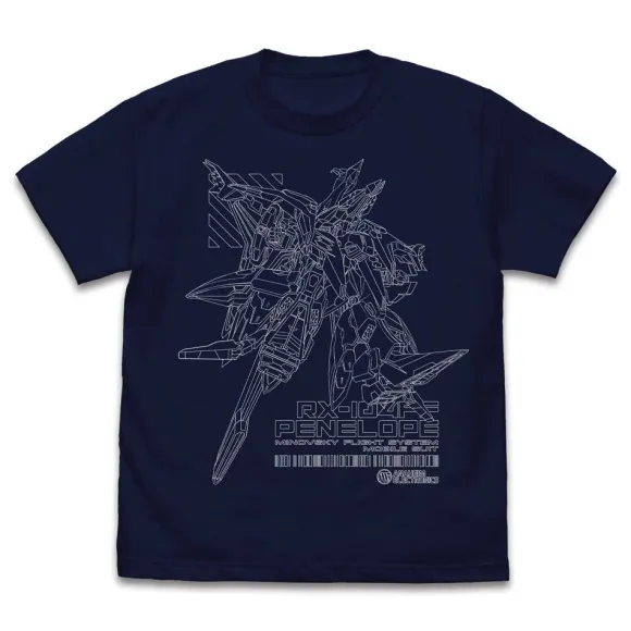 Mobile Suit Gundam Hathaway's Flash: Penelope T-Shirt / Navy-Xl
