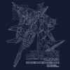 Mobile Suit Gundam: Hathaway's Flash: Penelope T-shirt Navy XL