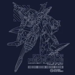 Mobile Suit Gundam: Hathaway's Flash: Penelope T-shirt Navy S