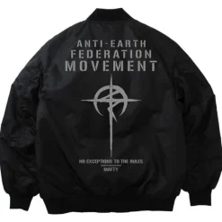 Mobile Suit Gundam: Hathaway's Flash: Mafty MA 1 Jacket Black M