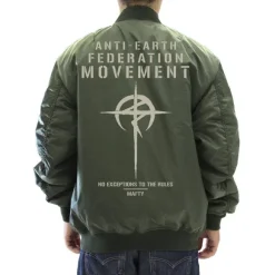 Mobile Suit Gundam: Hathaway's Flash: Mafty MA 1 Jacket Moss XL