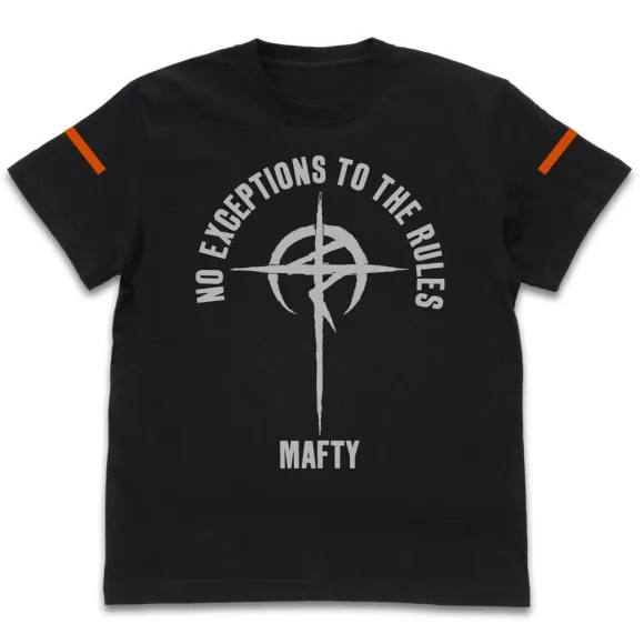Mobile Suit Gundam: Hathaway's Flash: Mafty Slogan T-shirt Black L