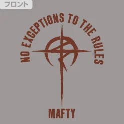 Mobile Suit Gundam: Hathaway's Flash: Mafty Slogan T-shirt Mix Gray L