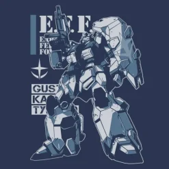 Mobile Suit Gundam Hathaway's Flash: Gustav Karl Type 00 T-Shirt / Slate-Xl