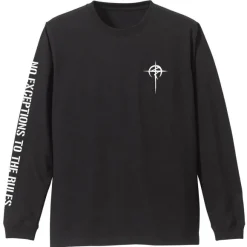 Mobile Suit Gundam: Hathaway's Flash: Mafty Sleeve Rib Long Sleeve T-shirt Black M