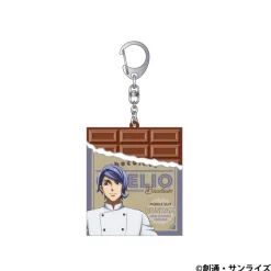 Mobile Suit Gundam: Iron-Blooded Orphans: Chocolate-Shaped Rubber Keychain / Gaelio Bauduin Patissier Style