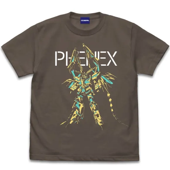 Mobile Suit Gundam Narrative: Unicorn Gundam Unit 3 Phenex T-shirt CHARCOAL L