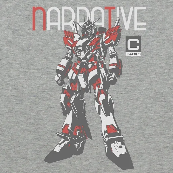Mobile Suit Gundam Narrative: Narrative Gundam C Equipment T-shirt MIX GRAY L