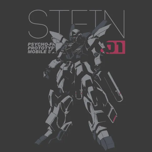 Mobile Suit Gundam Narrative: Sinanju Stein T-shirt SUMI XL