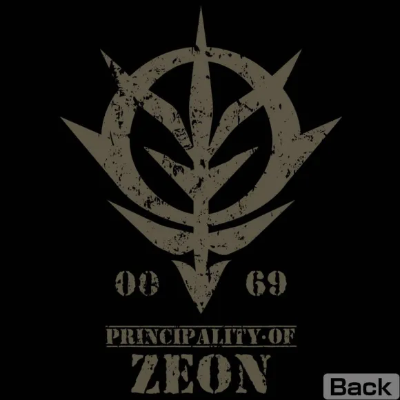 Mobile Suit Gundam: Principality Of Zeon Thin Dry Parka / Black-Xl
