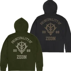 Mobile Suit Gundam: Principality Of Zeon Zip Hoodie Ver2.0 / Black-XXL