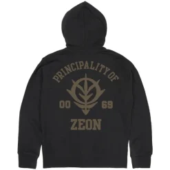 Mobile Suit Gundam: Principality Of Zeon Zip Hoodie Ver2.0 / Black-XXL