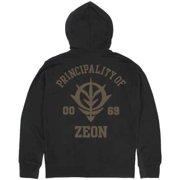 Mobile Suit Gundam: Principality Of Zeon Zip Hoodie Ver2.0 / Black-XXL