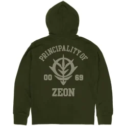 Mobile Suit Gundam: Principality Of Zeon Zip Hoodie Ver2.0 / Moss-XXL