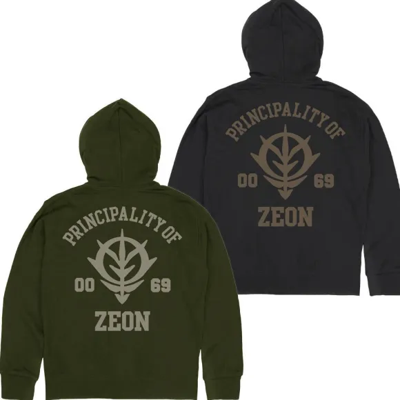 Mobile Suit Gundam: Principality Of Zeon Zip Hoodie Ver2.0 / Moss-XXL